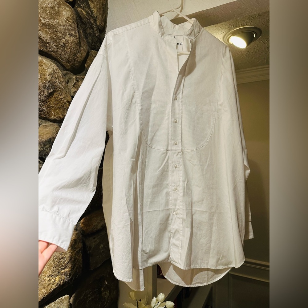 NWOT Frank & Eileen VICTORIA Italian Tuxedo Shirt. Size M. - Picture 5 of 16